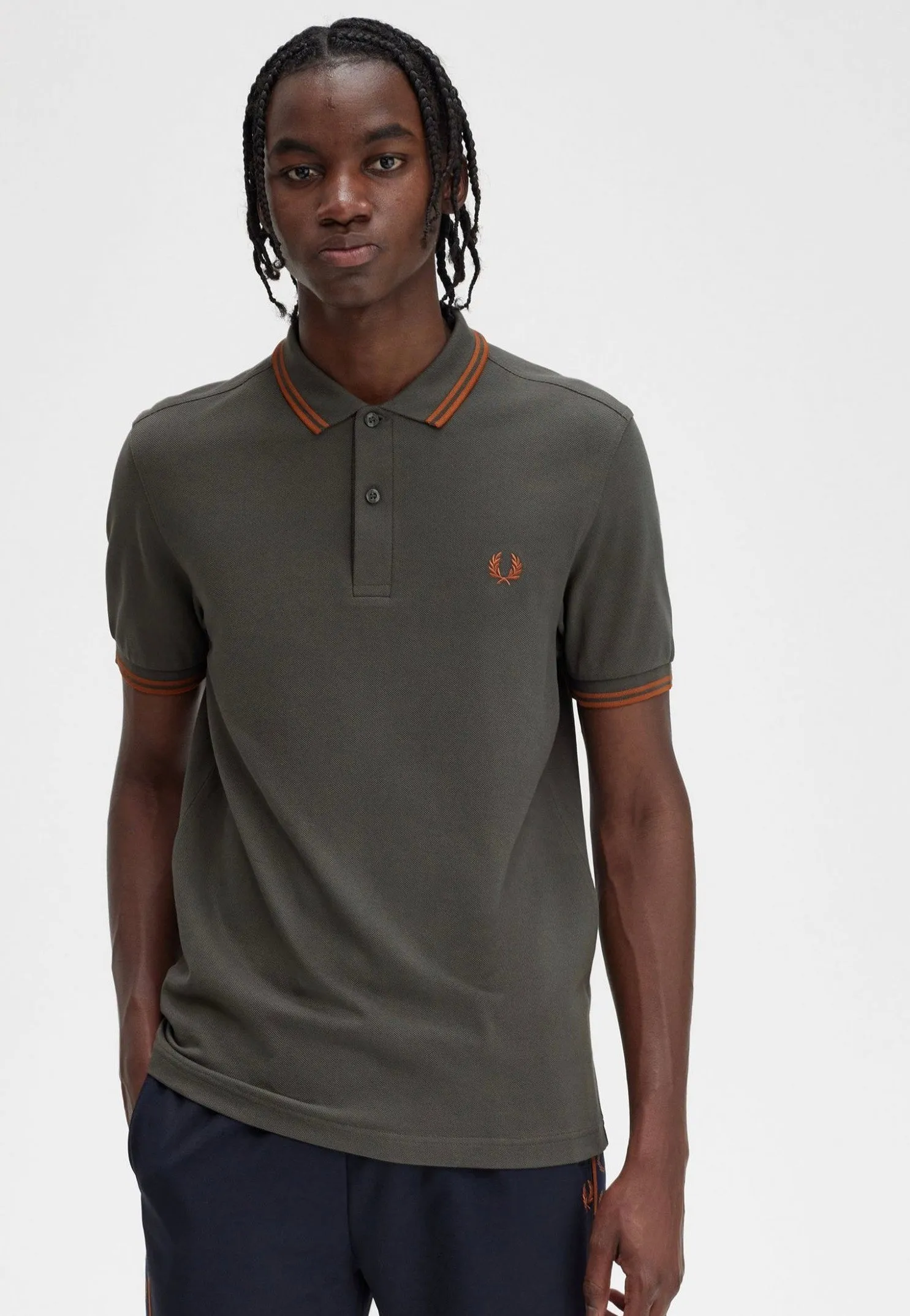 Fred Perry - Twin Tipped Field Green/Nut Flake/Nut Flake - Polo