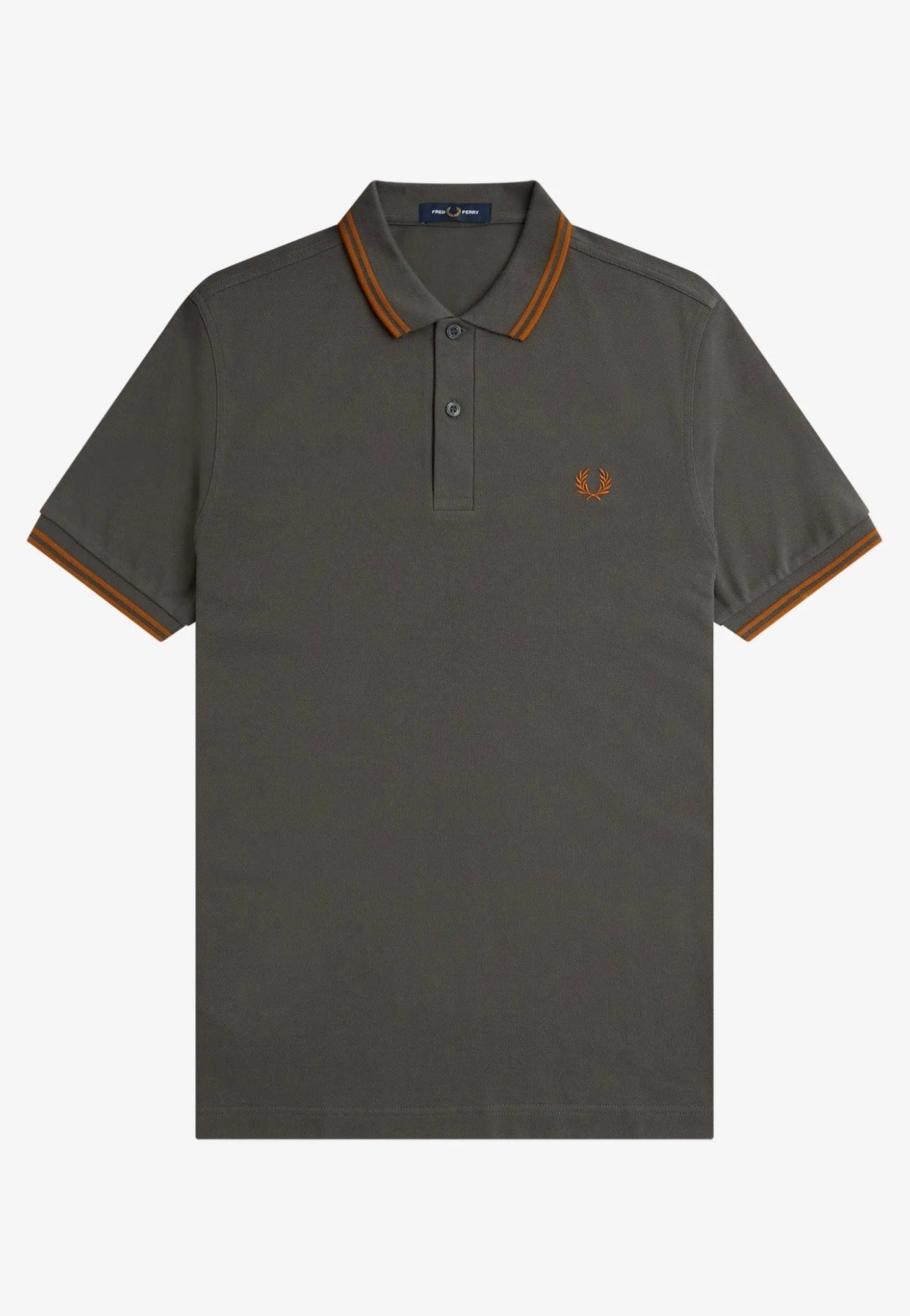 Fred Perry - Twin Tipped Field Green/Nut Flake/Nut Flake - Polo