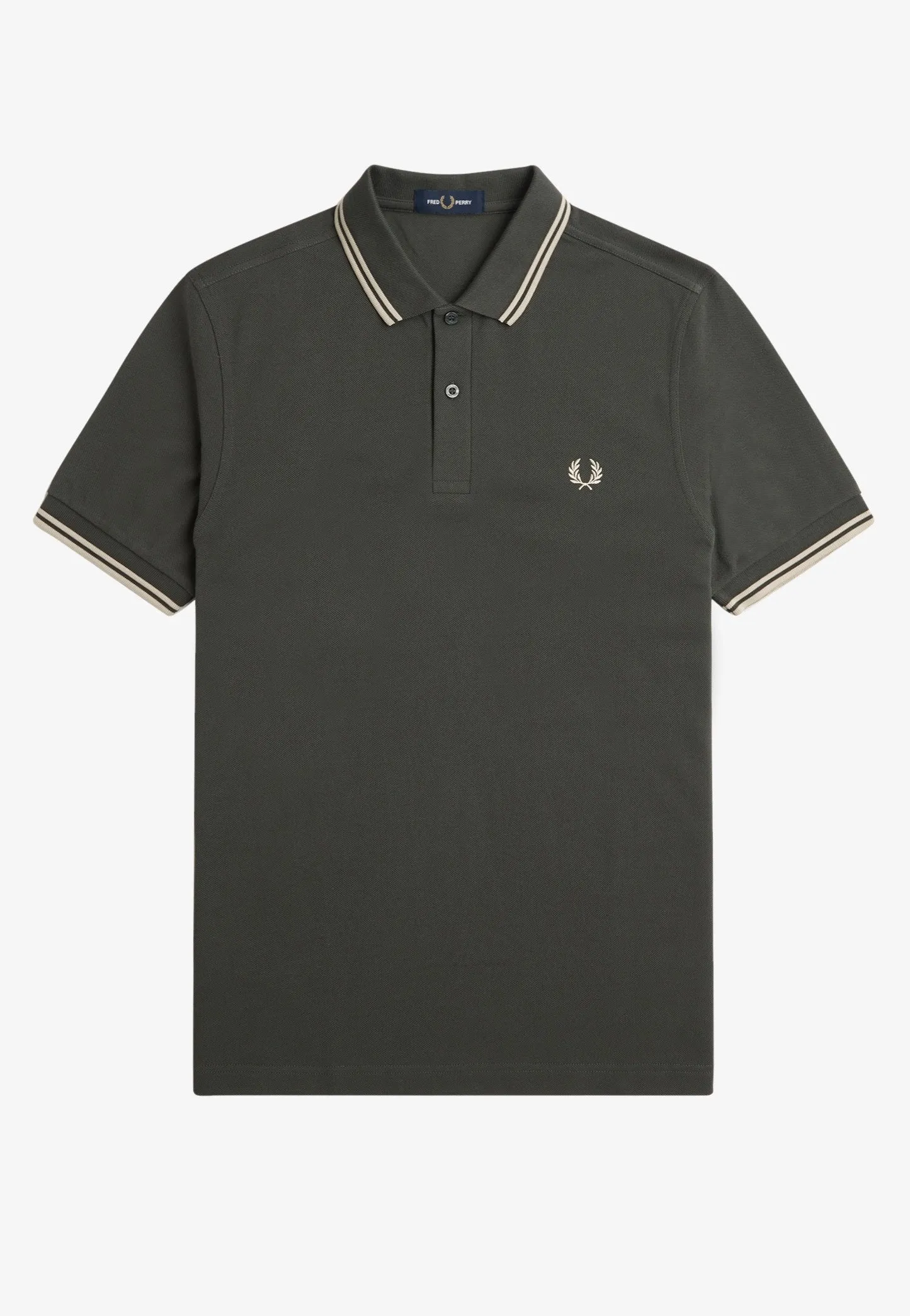 Fred Perry - Twin Tipped Field Green/Oatmeal - Polo