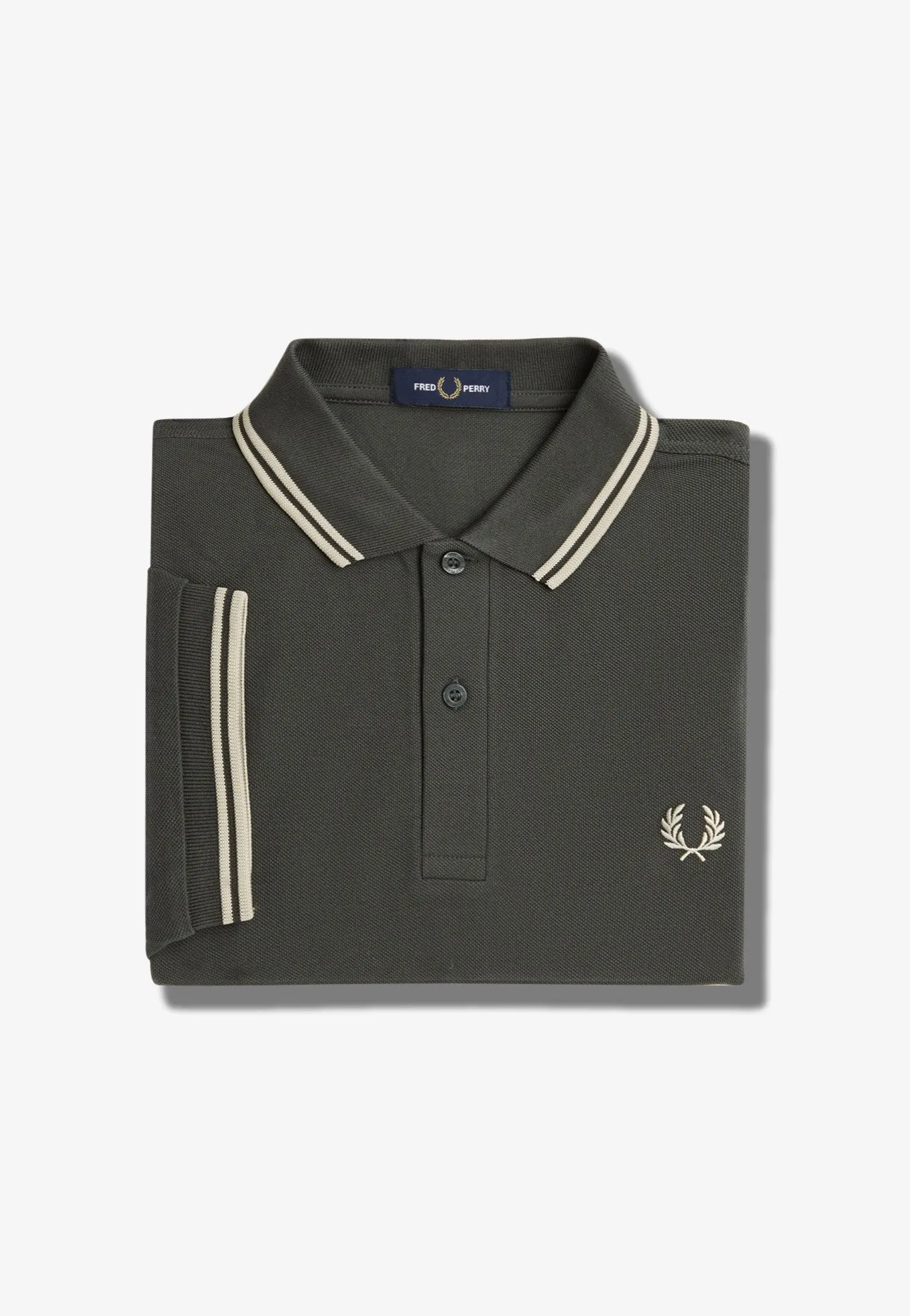 Fred Perry - Twin Tipped Field Green/Oatmeal - Polo
