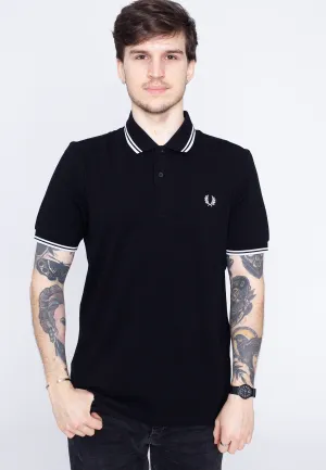 Fred Perry - Twin Tipped Fred Perry Black - Polo