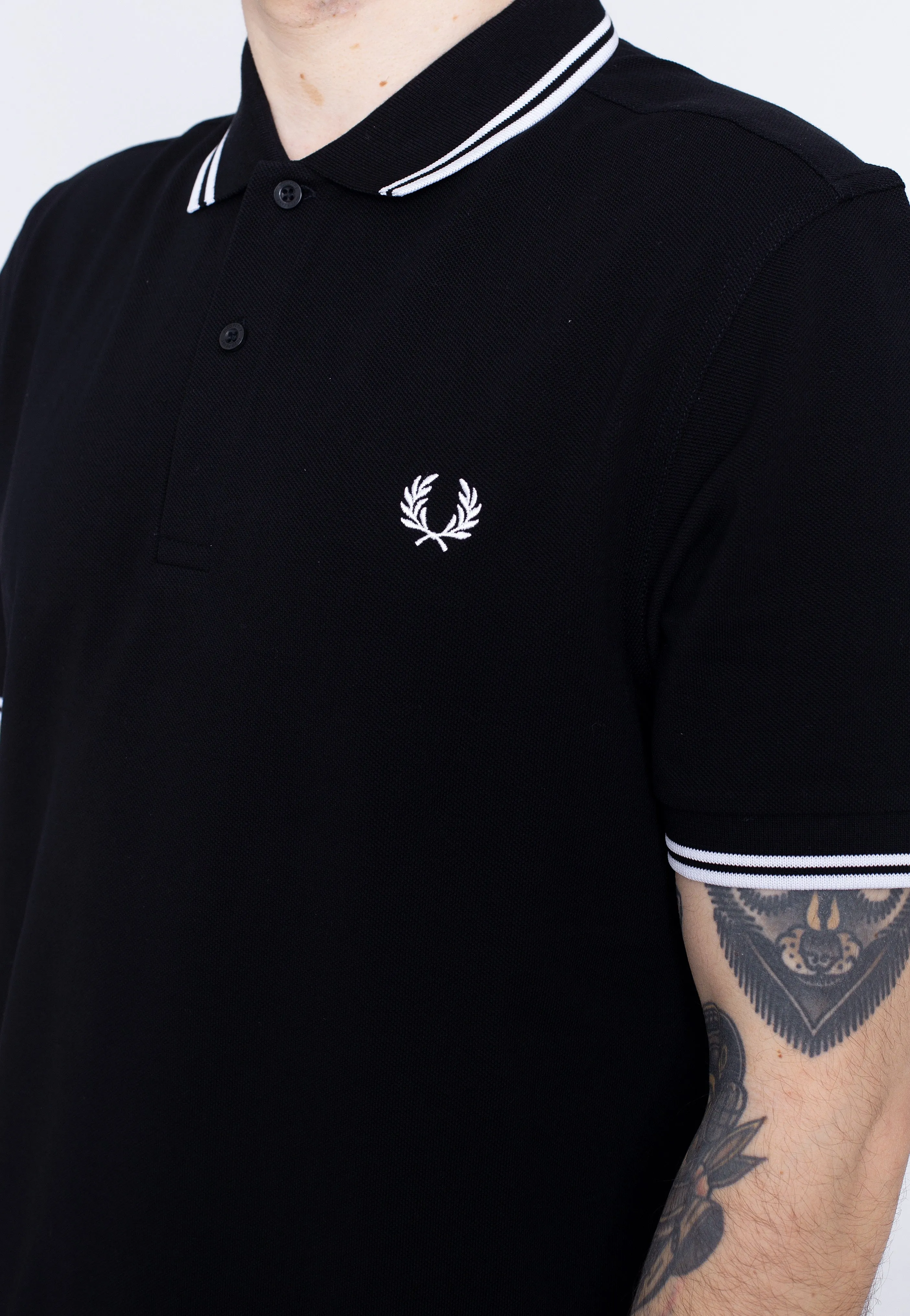 Fred Perry - Twin Tipped Fred Perry Black - Polo