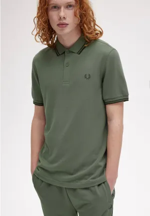 Fred Perry - Twin Tipped Laurel Wreath Green/Night Green/Night Green - Polo