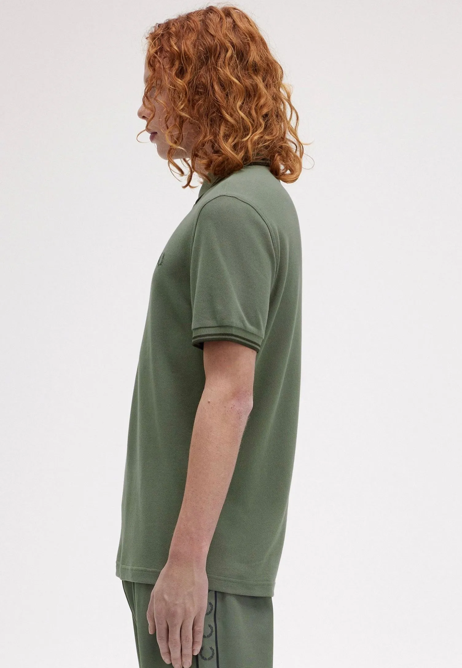 Fred Perry - Twin Tipped Laurel Wreath Green/Night Green/Night Green - Polo
