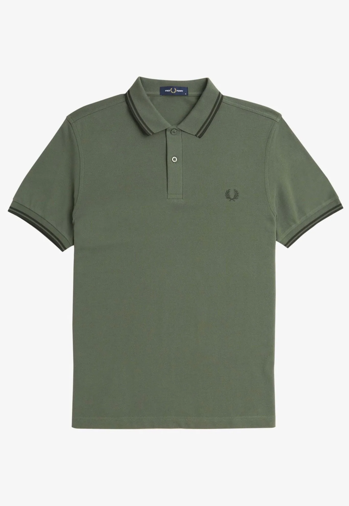 Fred Perry - Twin Tipped Laurel Wreath Green/Night Green/Night Green - Polo