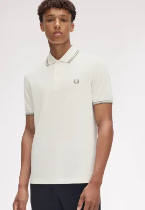 Fred Perry - Twin Tipped Lghecru/Olivmint - Polo