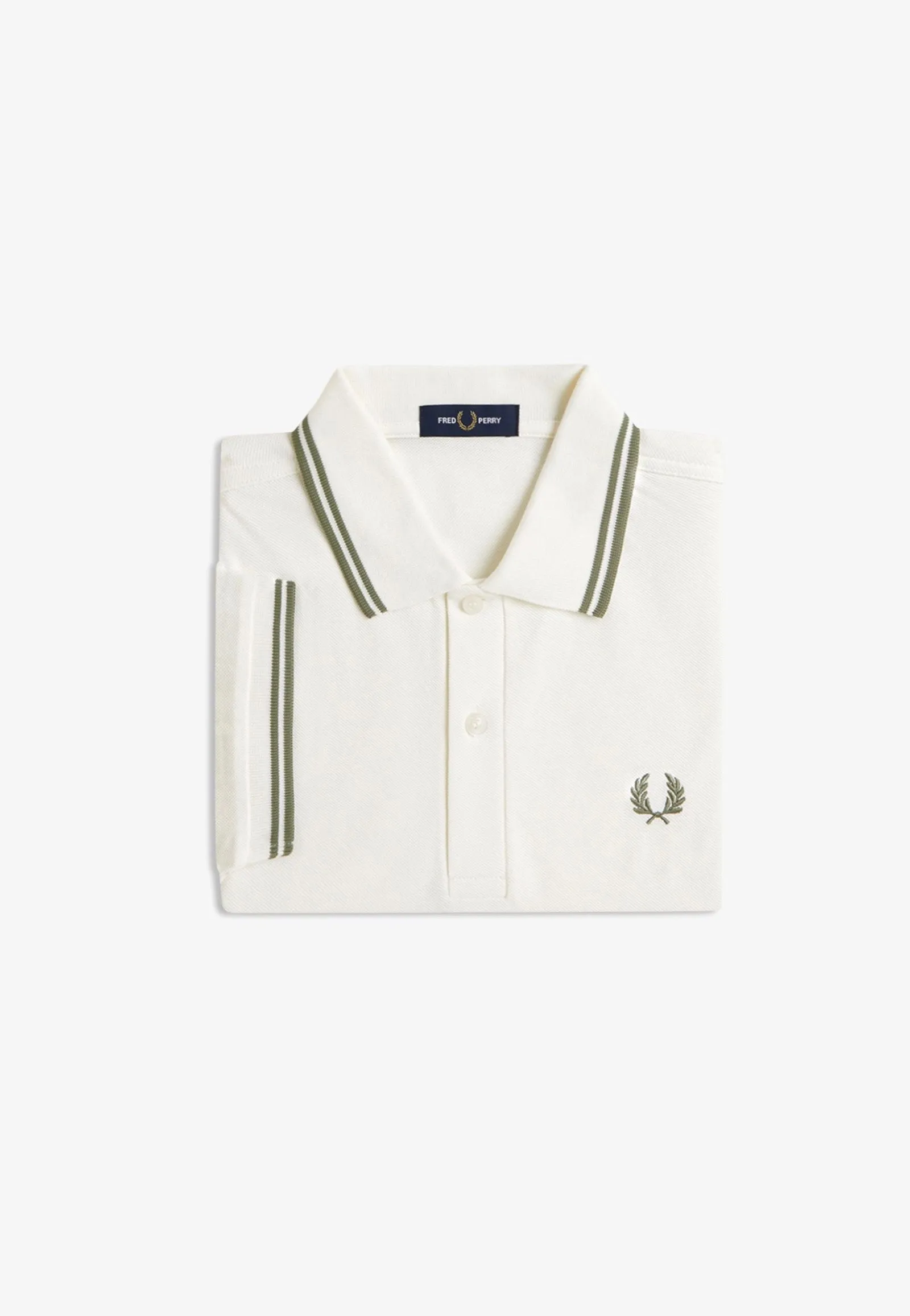 Fred Perry - Twin Tipped Lghecru/Olivmint - Polo