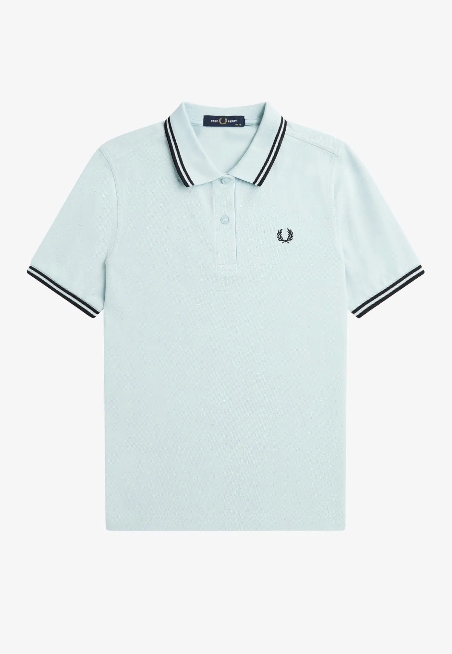 Fred Perry - Twin Tipped Light Ice/Black/Black - Polo