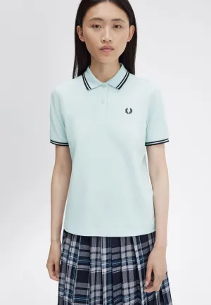 Fred Perry - Twin Tipped Light Ice/Black/Black - Polo