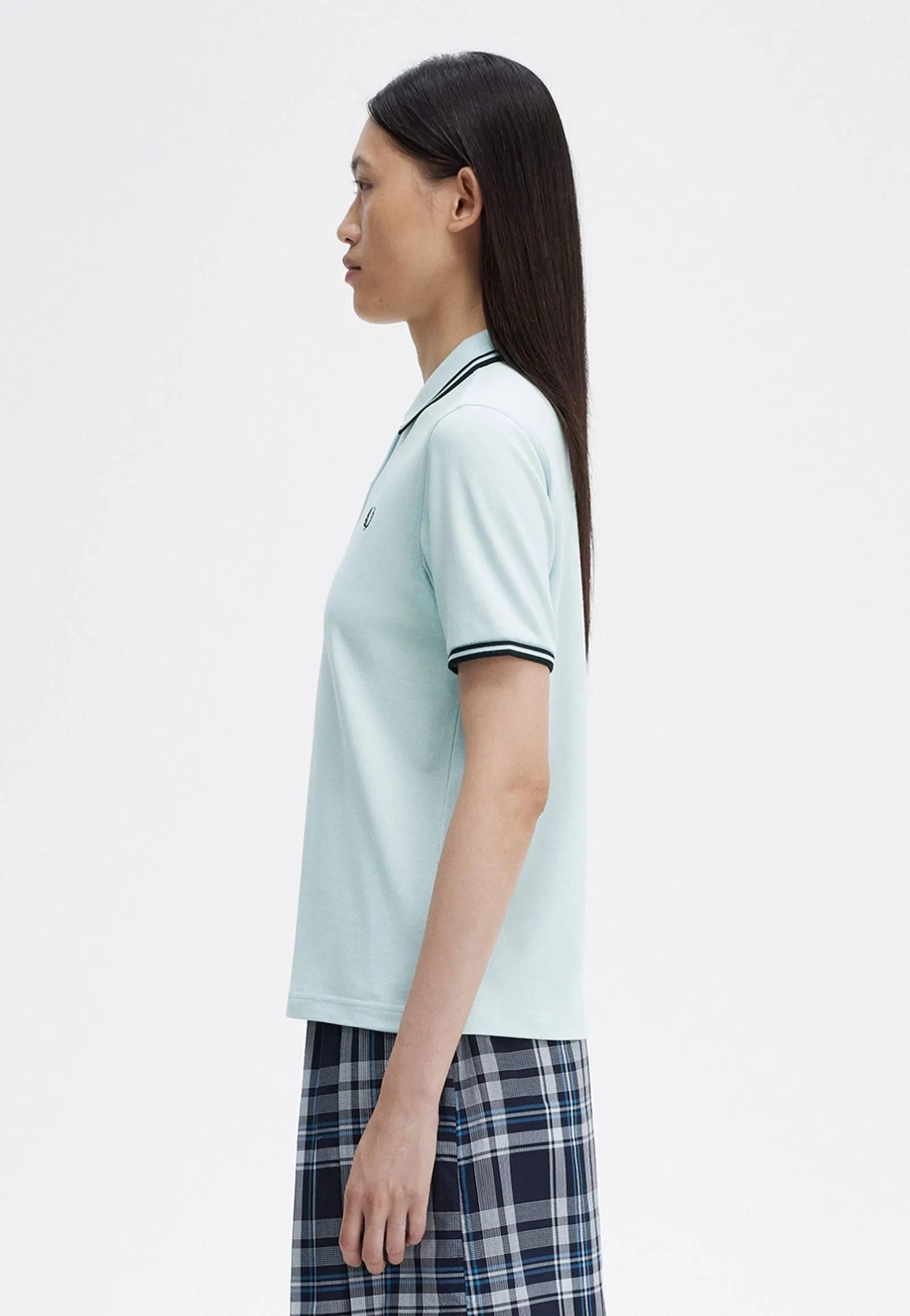 Fred Perry - Twin Tipped Light Ice/Black/Black - Polo