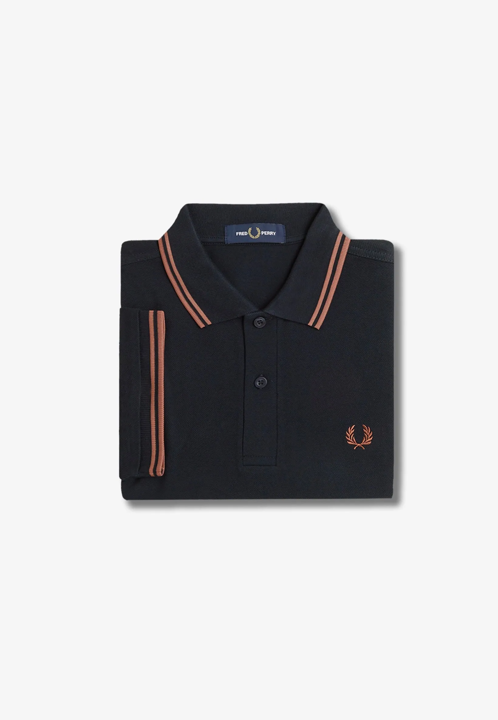 Fred Perry - Twin Tipped Navy/Cinnamon - Polo