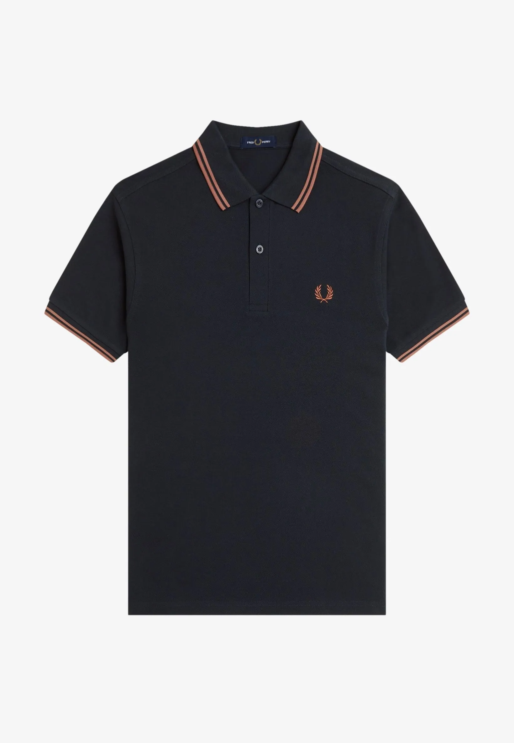 Fred Perry - Twin Tipped Navy/Cinnamon - Polo