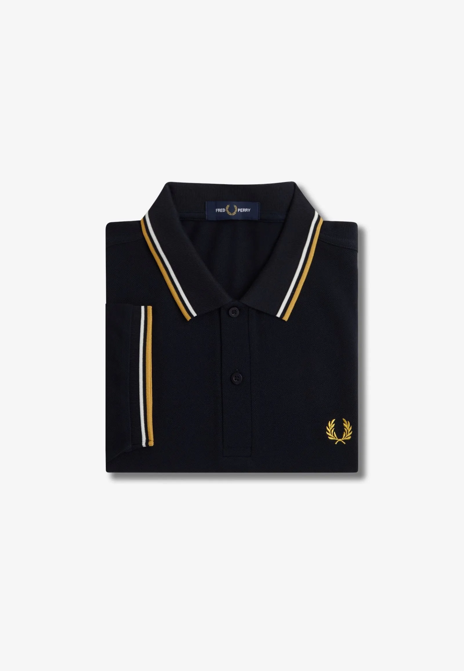 Fred Perry - Twin Tipped Navy/Ecru/Honeycomb - Polo