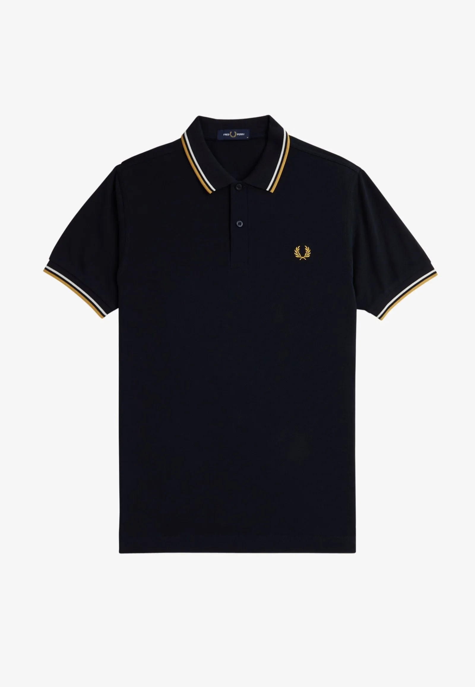 Fred Perry - Twin Tipped Navy/Ecru/Honeycomb - Polo