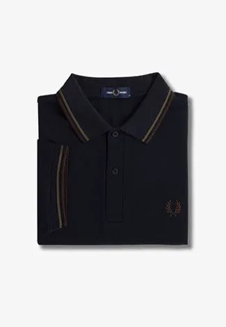 Fred Perry - Twin Tipped Navy/Laurel Wreath Green/Carrington Road Brick - Polo