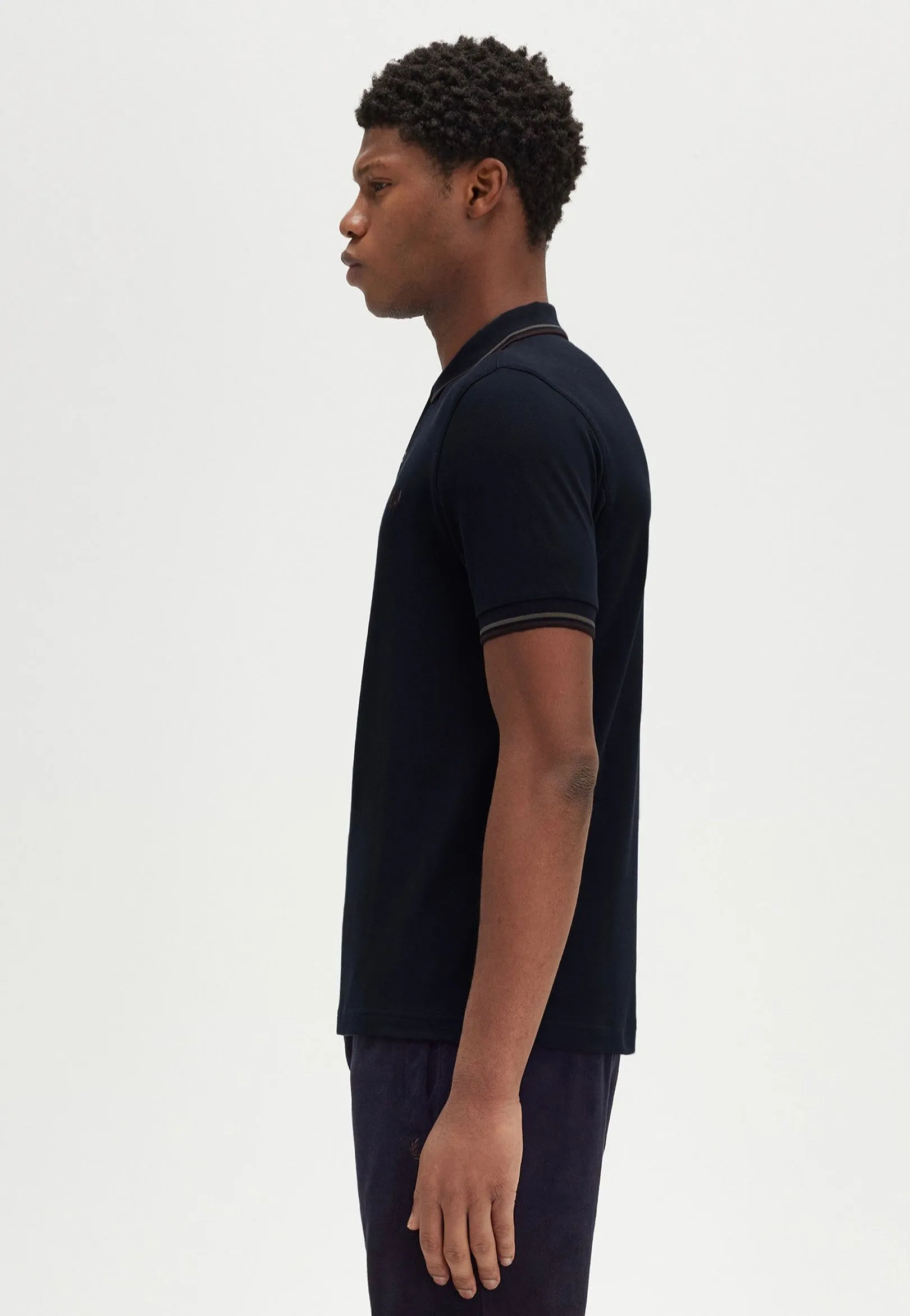 Fred Perry - Twin Tipped Navy/Laurel Wreath Green/Carrington Road Brick - Polo