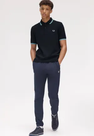 Fred Perry - Twin Tipped Navy/Mint Blue - Polo