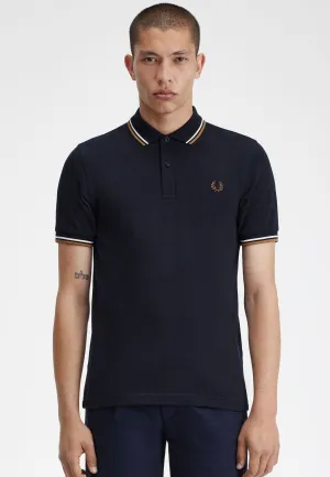 Fred Perry - Twin Tipped Navy/Snow White/Shaded Stone - Polo