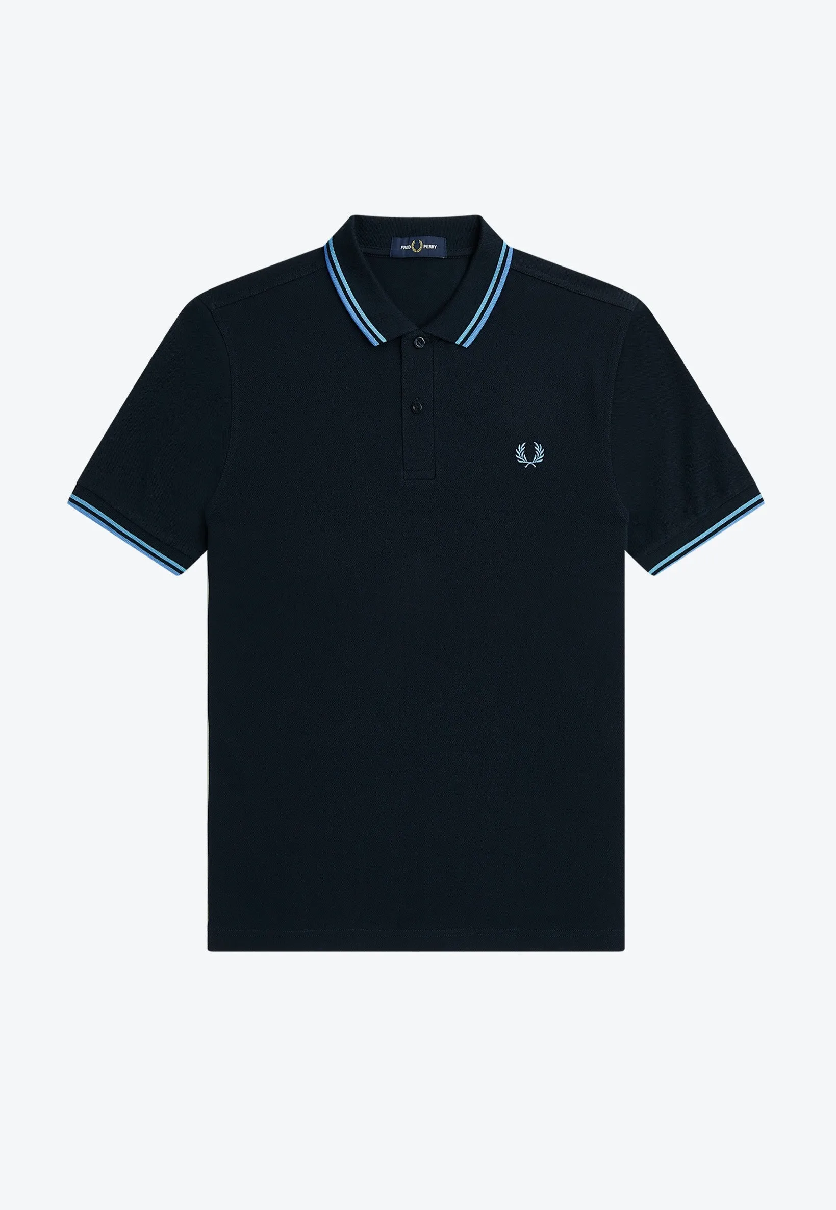 Fred Perry - Twin Tipped Navy/Soft Blue/Twilight  - Polo