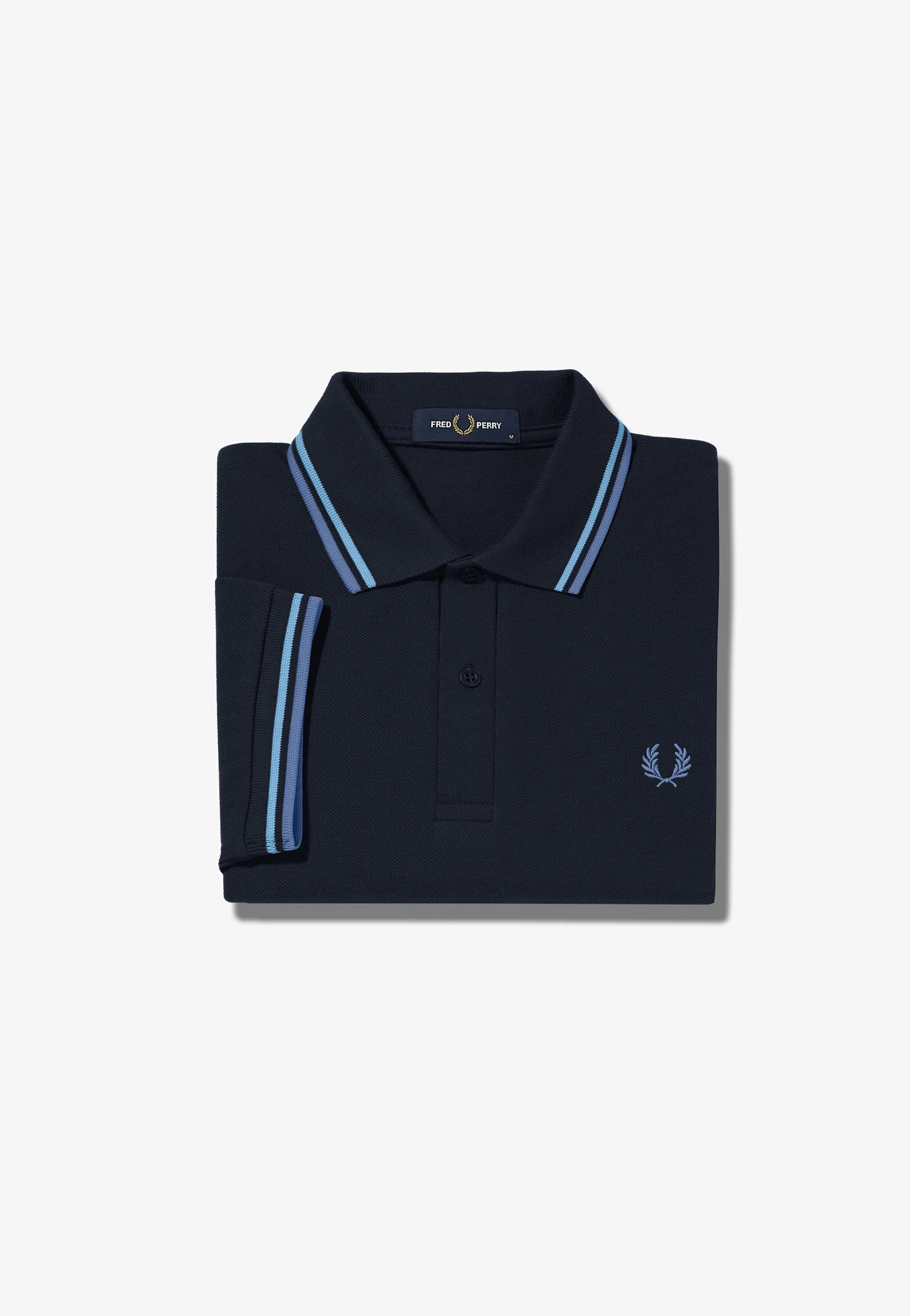 Fred Perry - Twin Tipped Navy/Soft Blue/Twilight  - Polo