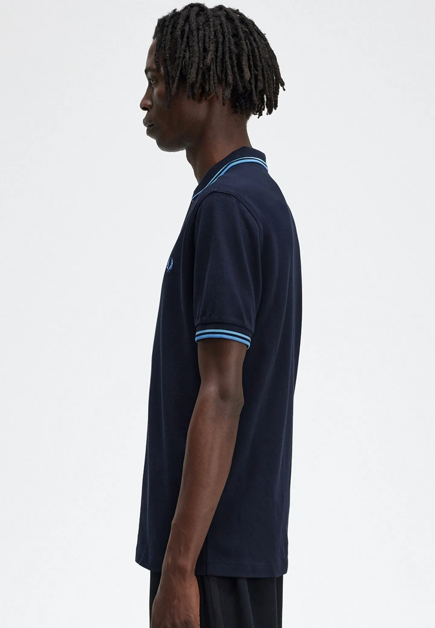 Fred Perry - Twin Tipped Navy/Soft Blue/Twilight  - Polo