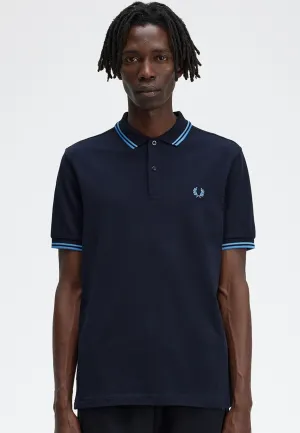 Fred Perry - Twin Tipped Navy/Soft Blue/Twilight  - Polo