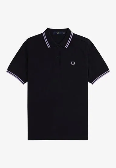Fred Perry - Twin Tipped Navy/Ultra Violet/Ultra Violet - Polo