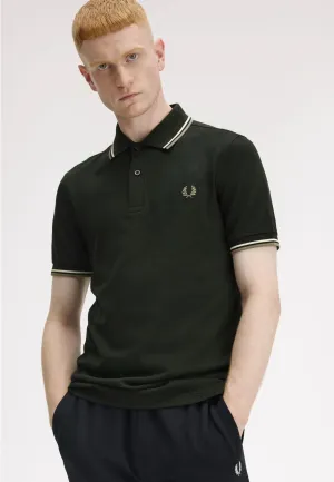 Fred Perry - Twin Tipped Night Green/Light Ecru/Olive Mint - Polo