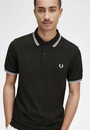 Fred Perry - Twin Tipped Night Green/Snow White - Polo