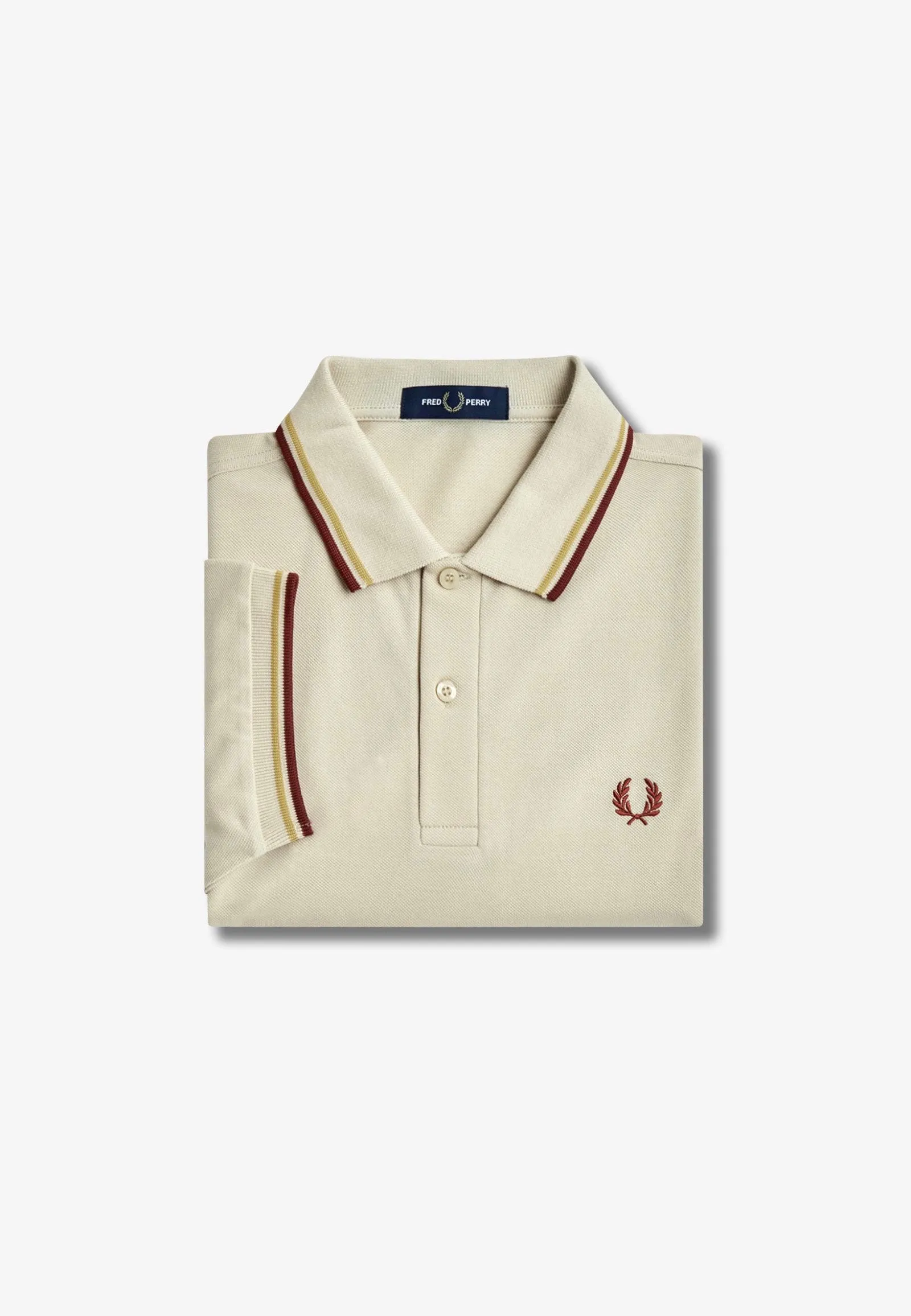 Fred Perry - Twin Tipped Oatmeal/Honeycomb/Whisky Brown - Polo