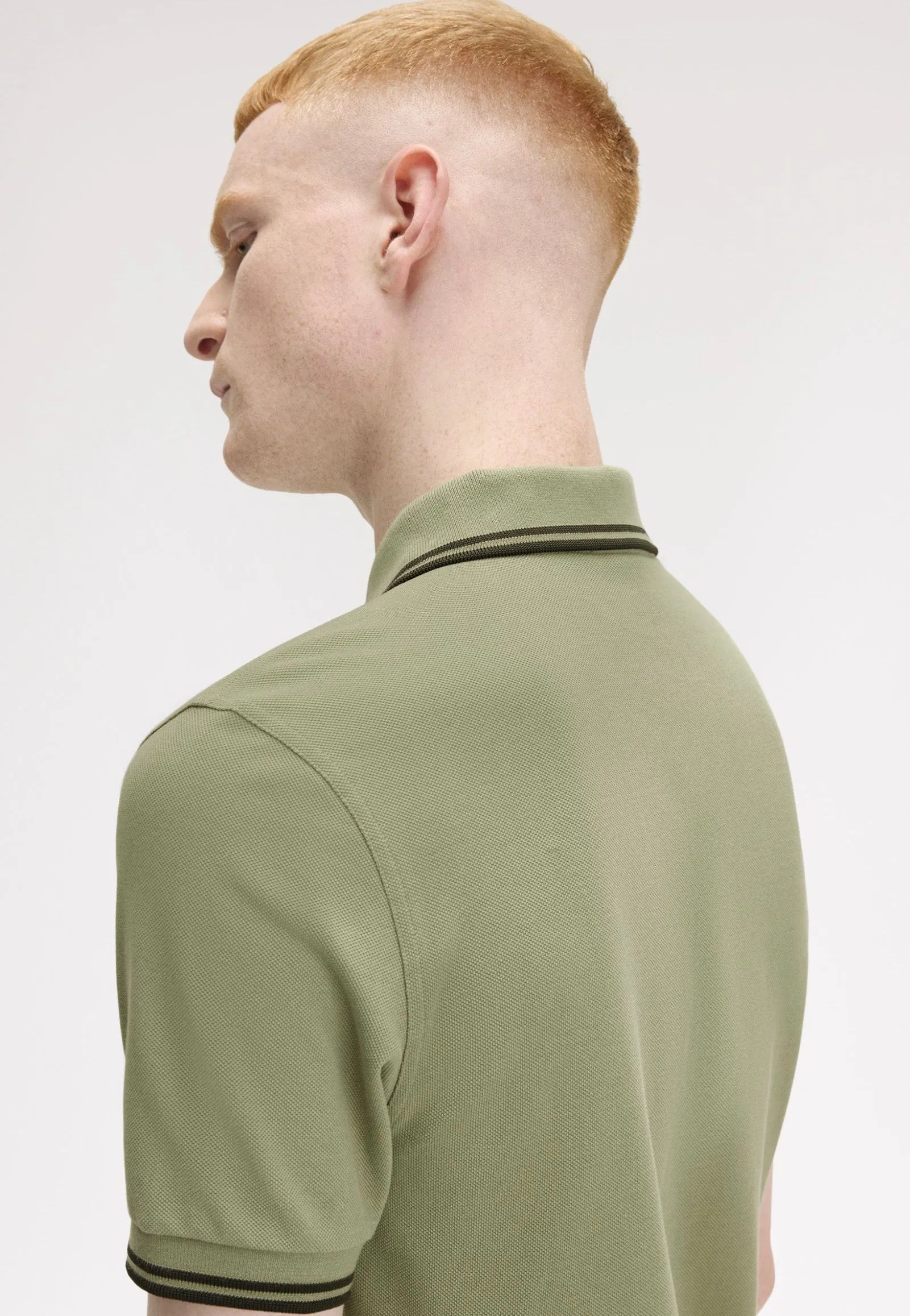 Fred Perry - Twin Tipped Olive Mint/Night Green/Night Green - Polo