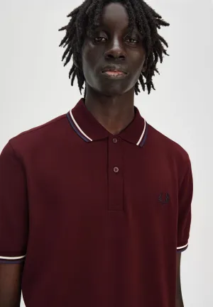 Fred Perry - Twin Tipped Oxblood/Ecru/Tennis Blue - Polo
