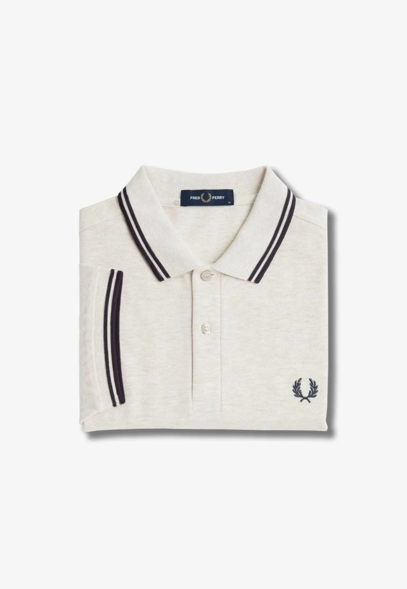 Fred Perry - Twin Tipped Porridge Marl/Anchor Grey/Anchor Grey - Polo