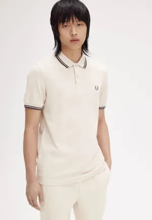 Fred Perry - Twin Tipped Porridge Marl/Anchor Grey/Anchor Grey - Polo