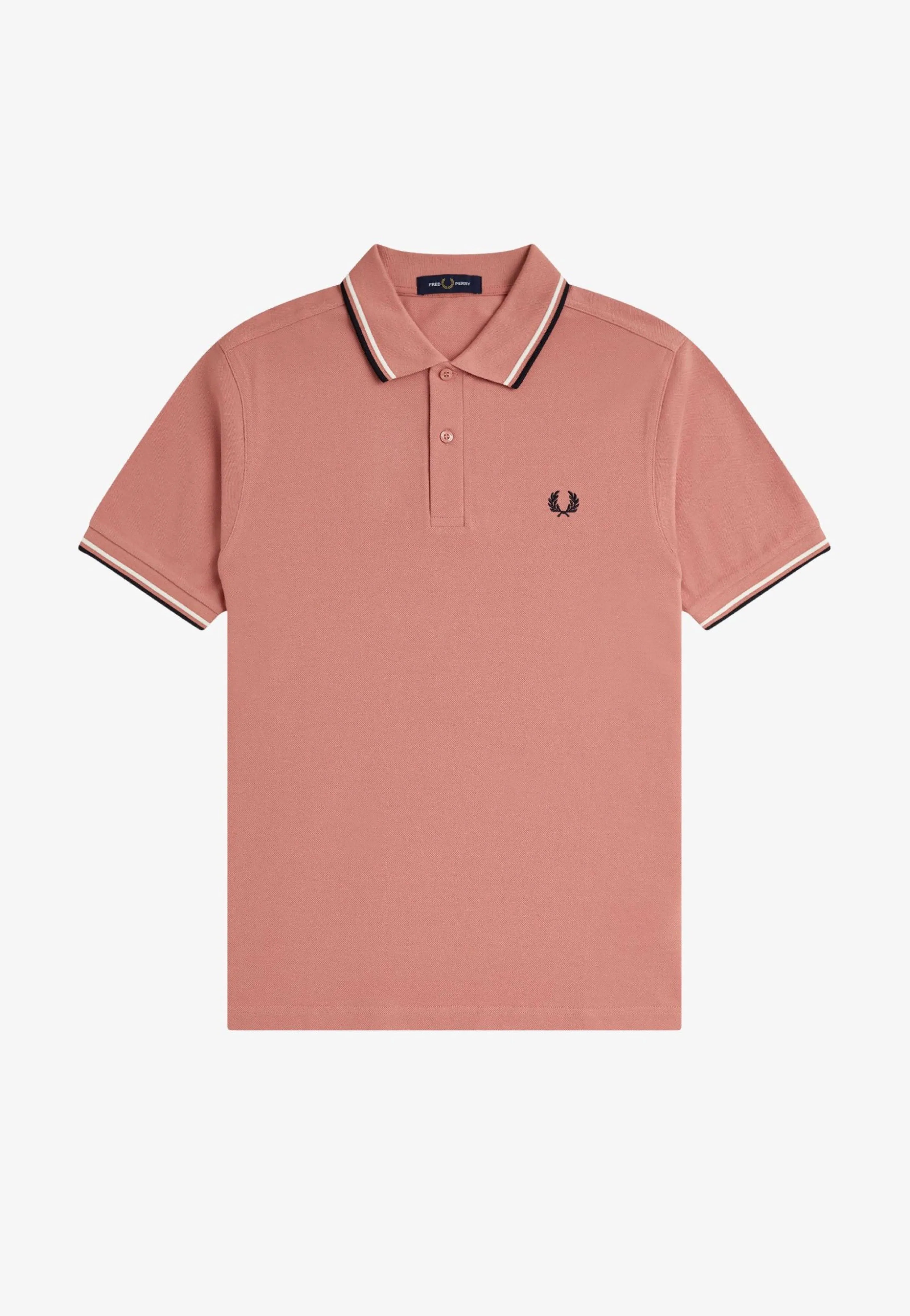 Fred Perry - Twin Tipped Puttypink/Ecru/Navy - Polo