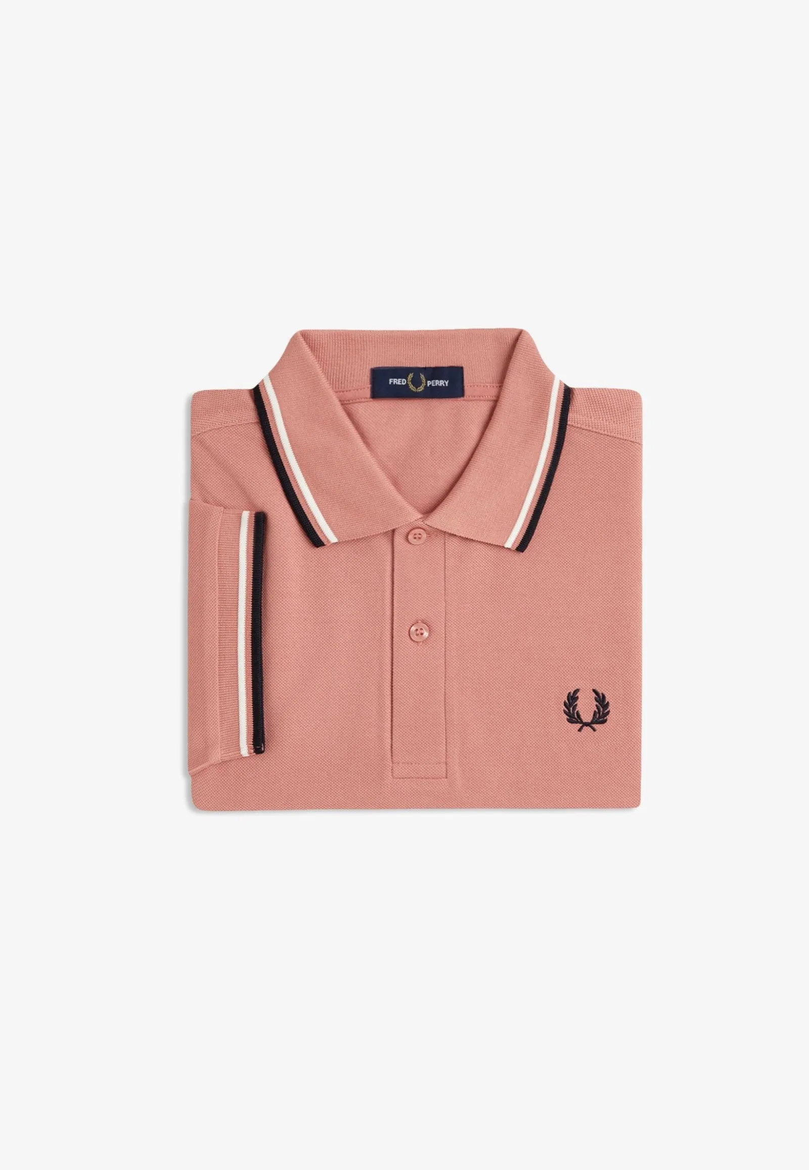 Fred Perry - Twin Tipped Puttypink/Ecru/Navy - Polo