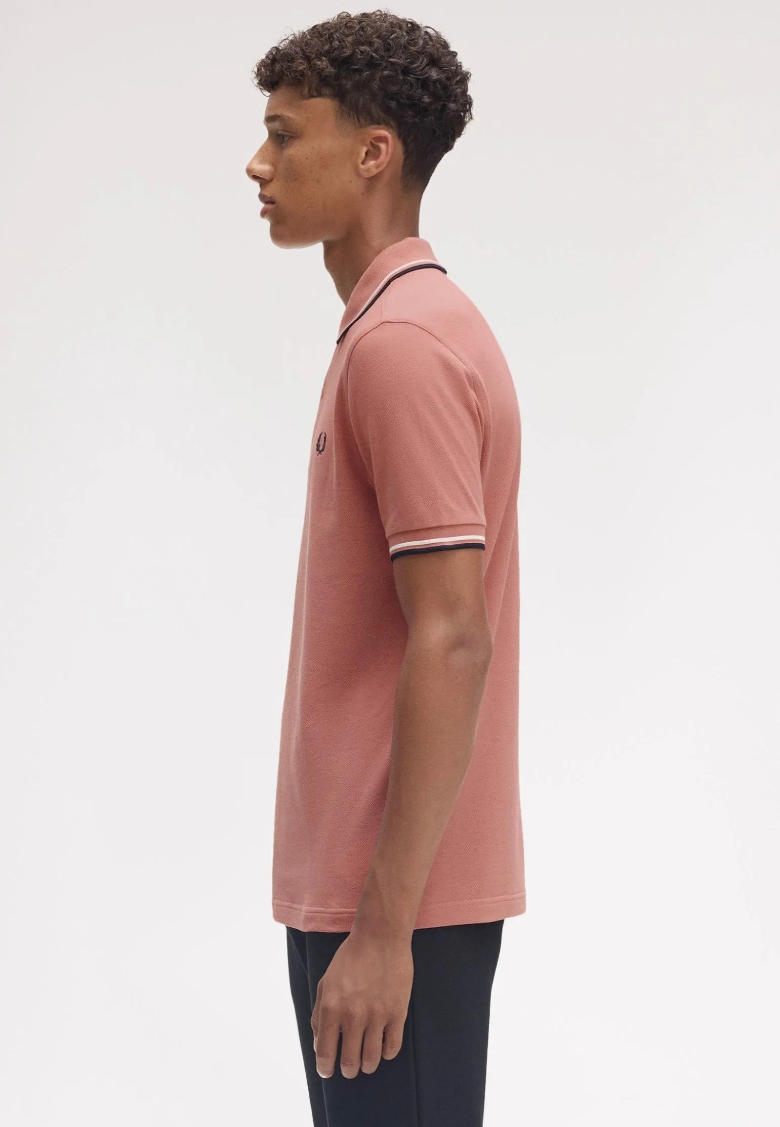 Fred Perry - Twin Tipped Puttypink/Ecru/Navy - Polo