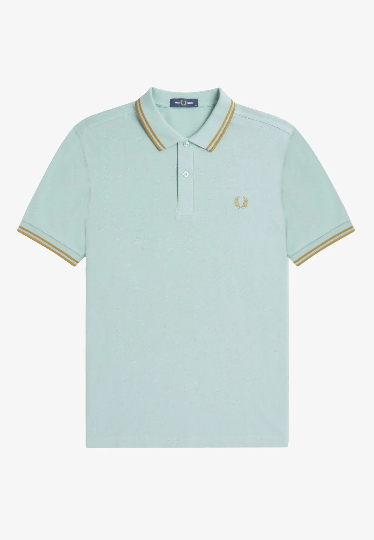 Fred Perry - Twin Tipped Silver Blue/Dark Caramel - Polo