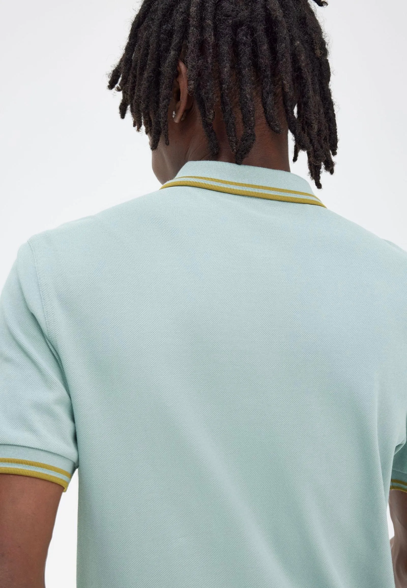 Fred Perry - Twin Tipped Silver Blue/Dark Caramel - Polo