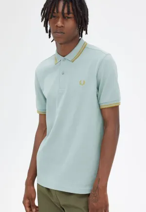 Fred Perry - Twin Tipped Silver Blue/Dark Caramel - Polo