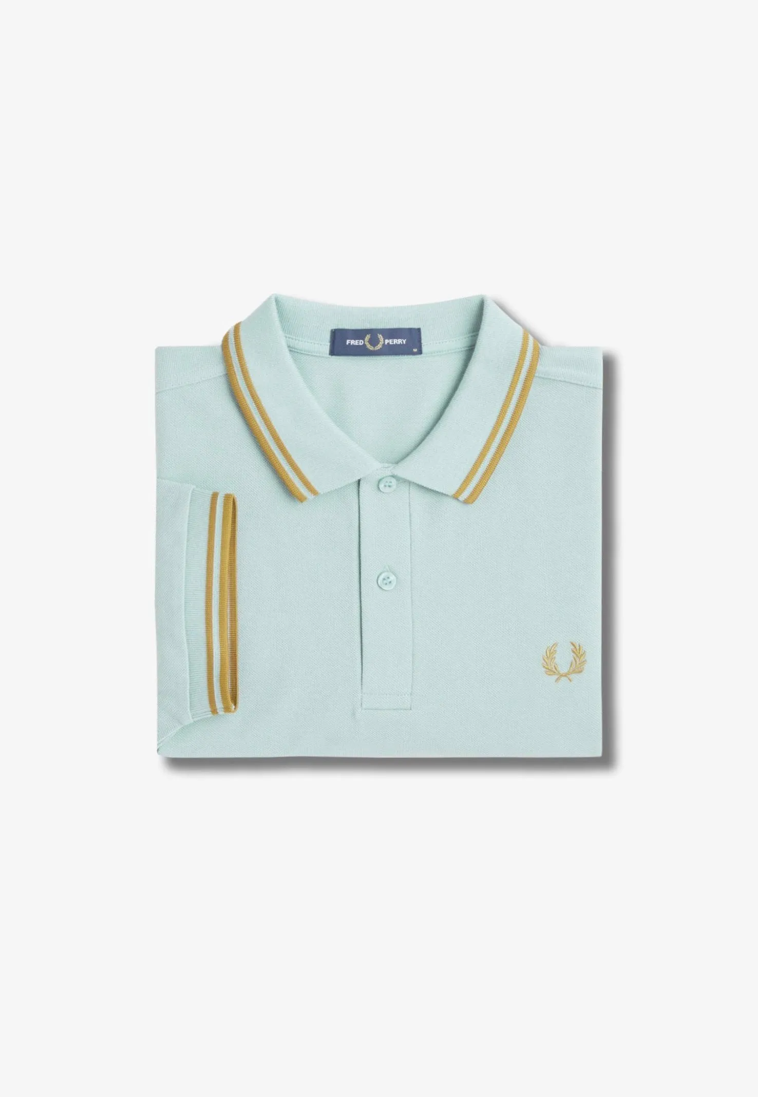 Fred Perry - Twin Tipped Silver Blue/Dark Caramel - Polo