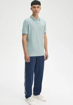 Fred Perry - Twin Tipped Silver Blue/Tennis Blue/Cinnamon - Polo
