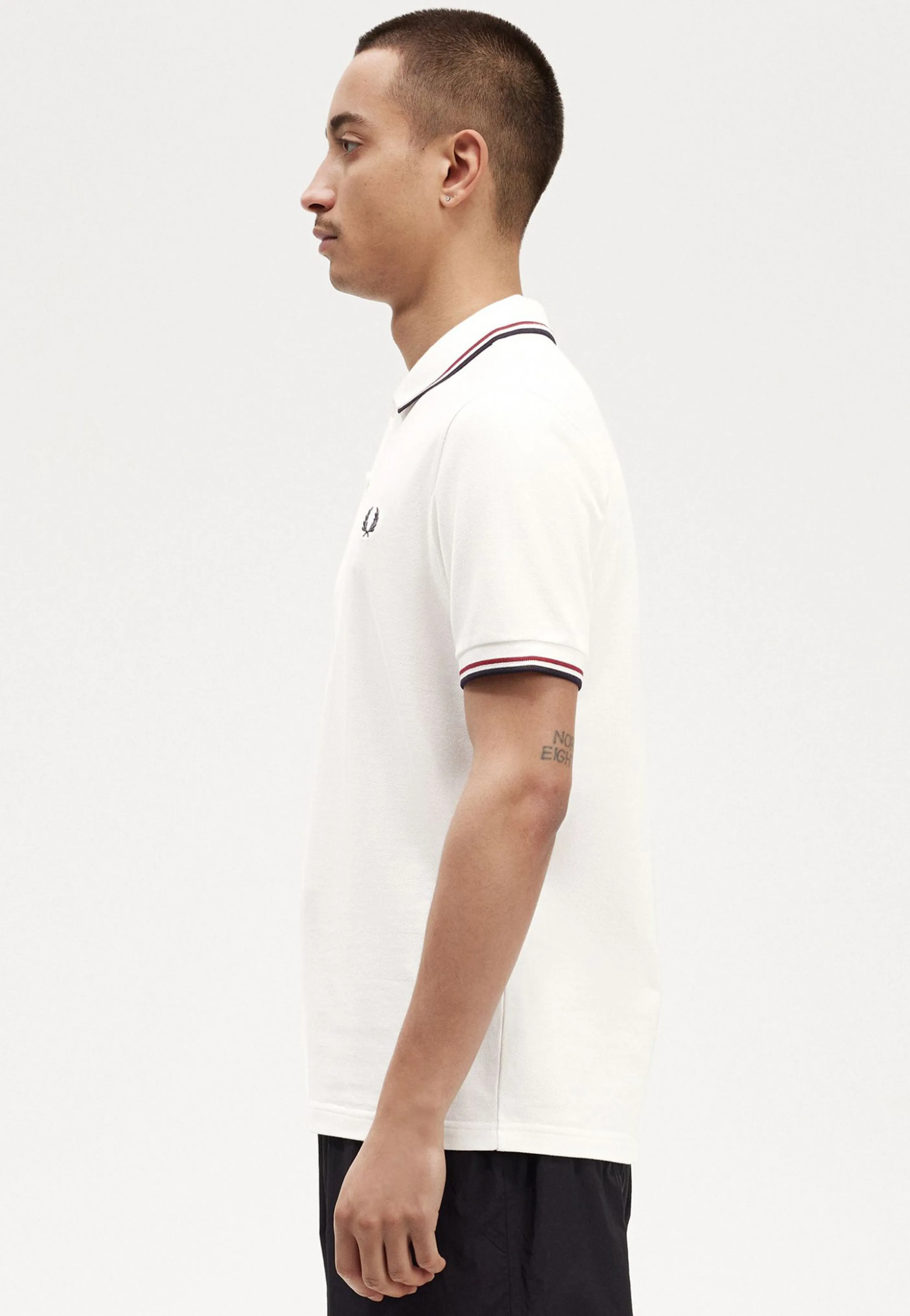 Fred Perry - Twin Tipped Snow White/Bred/Navy - Polo