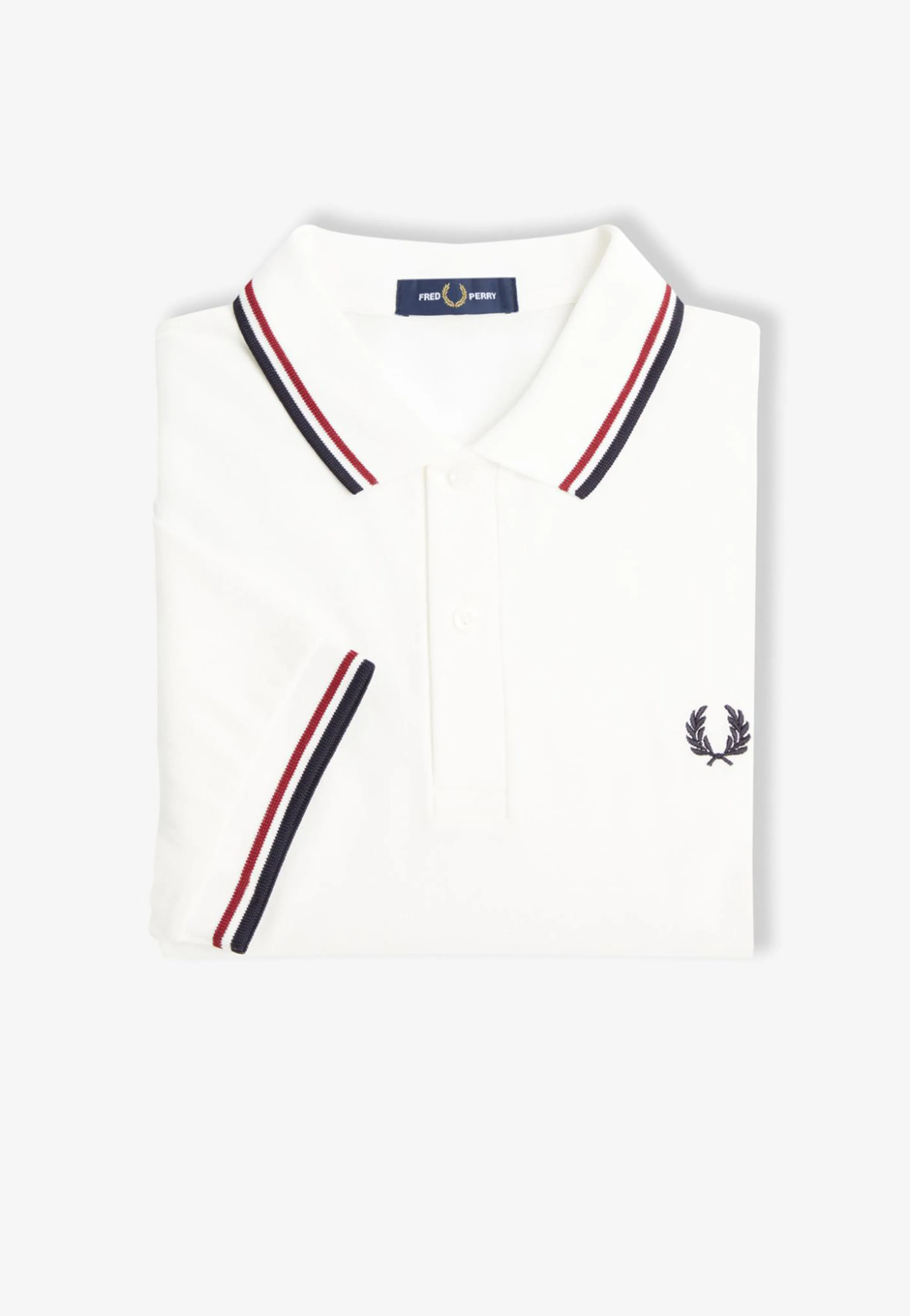 Fred Perry - Twin Tipped Snow White/Bred/Navy - Polo