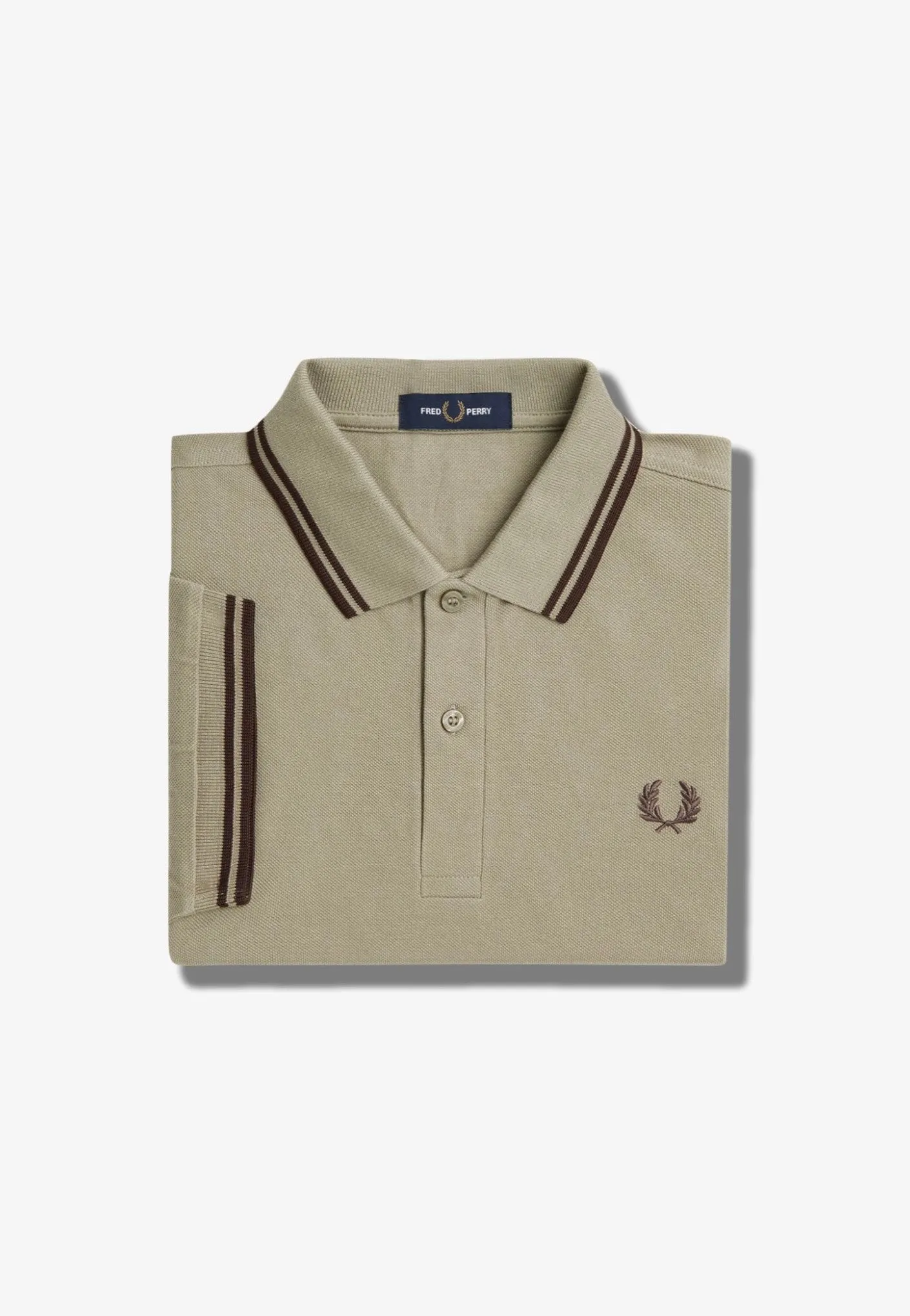 Fred Perry - Twin Tipped Warm Grey/Brick - Polo