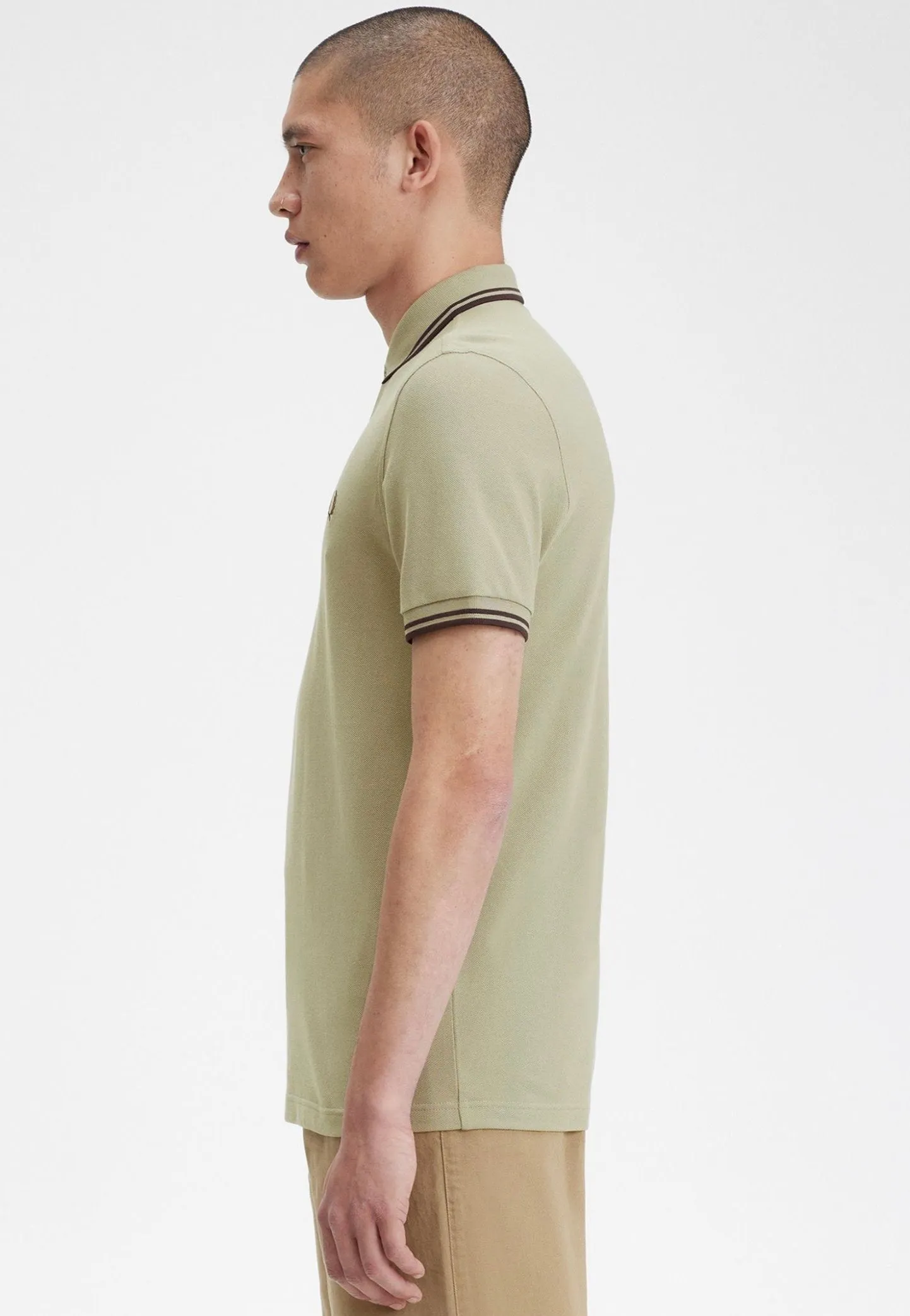 Fred Perry - Twin Tipped Warm Grey/Brick - Polo