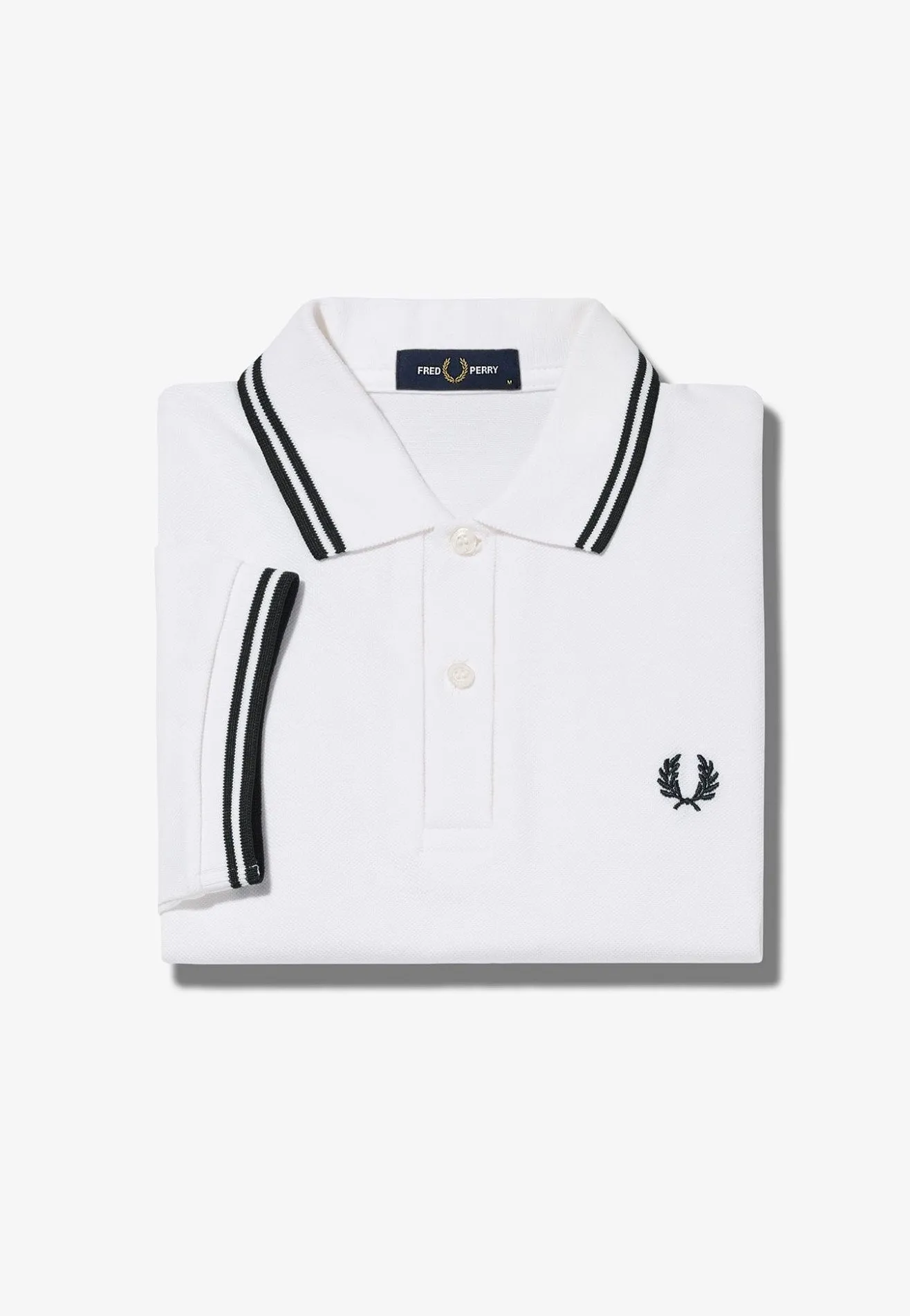 Fred Perry - Twin Tipped White - Polo