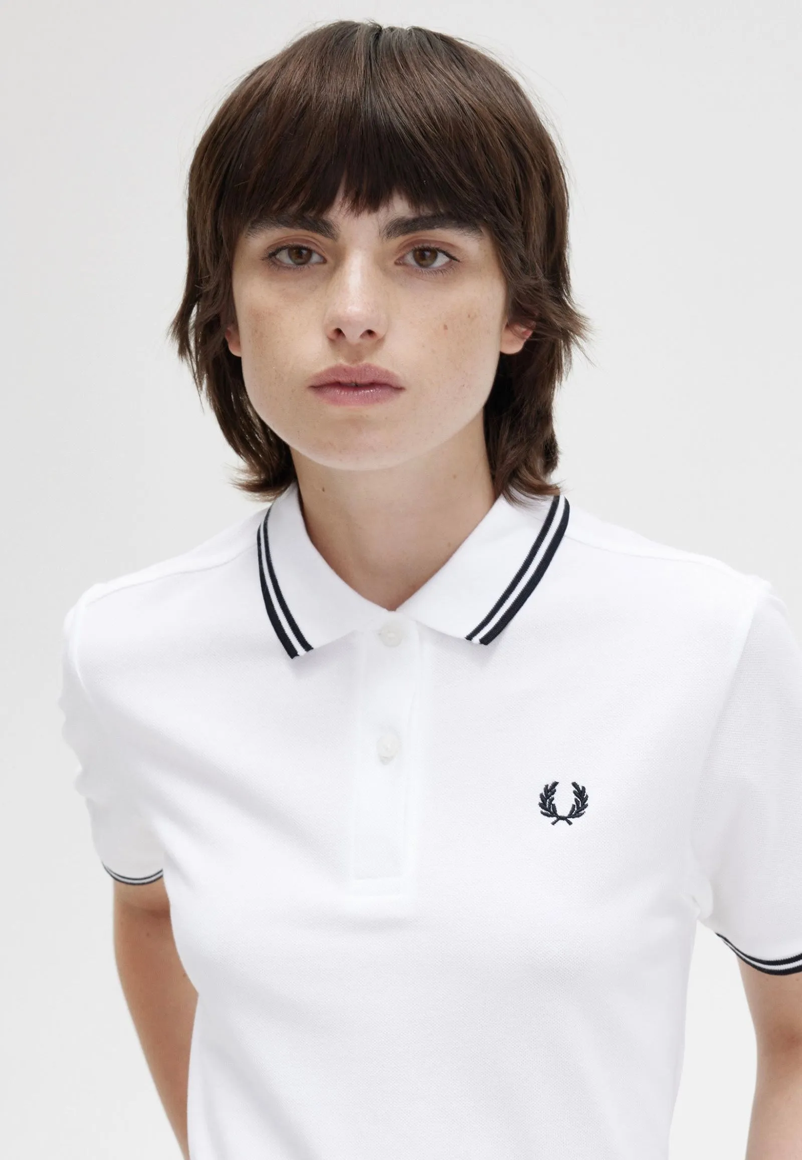 Fred Perry - Twin Tipped White - Polo
