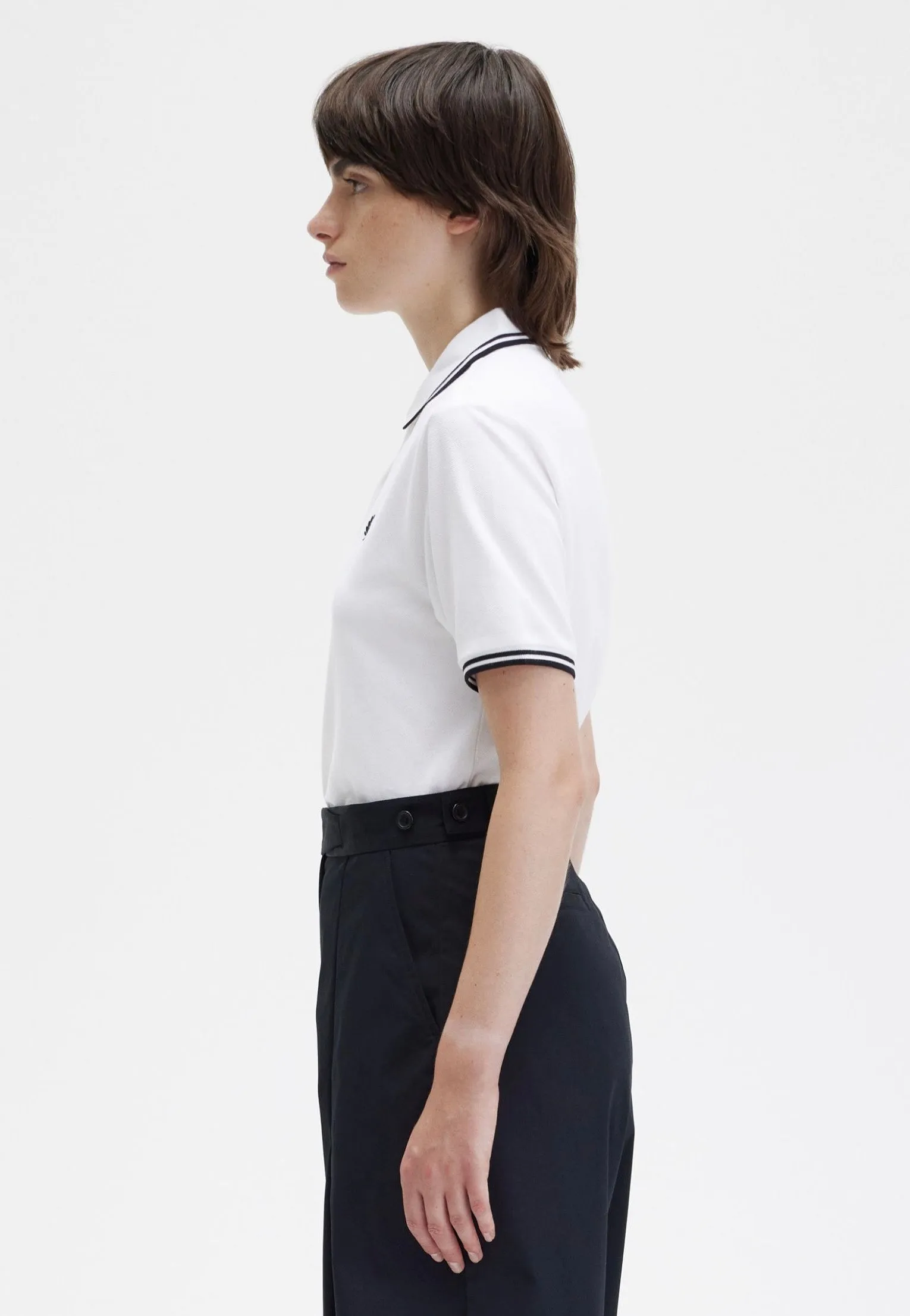 Fred Perry - Twin Tipped White - Polo