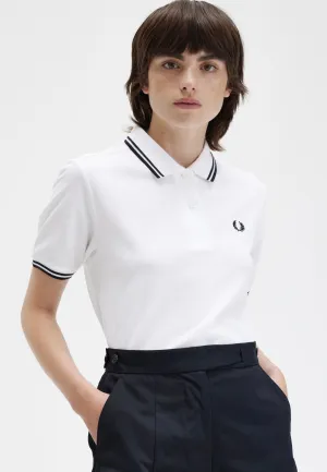 Fred Perry - Twin Tipped White - Polo